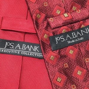 Jos. A Bank TWO Ties 100% Silk